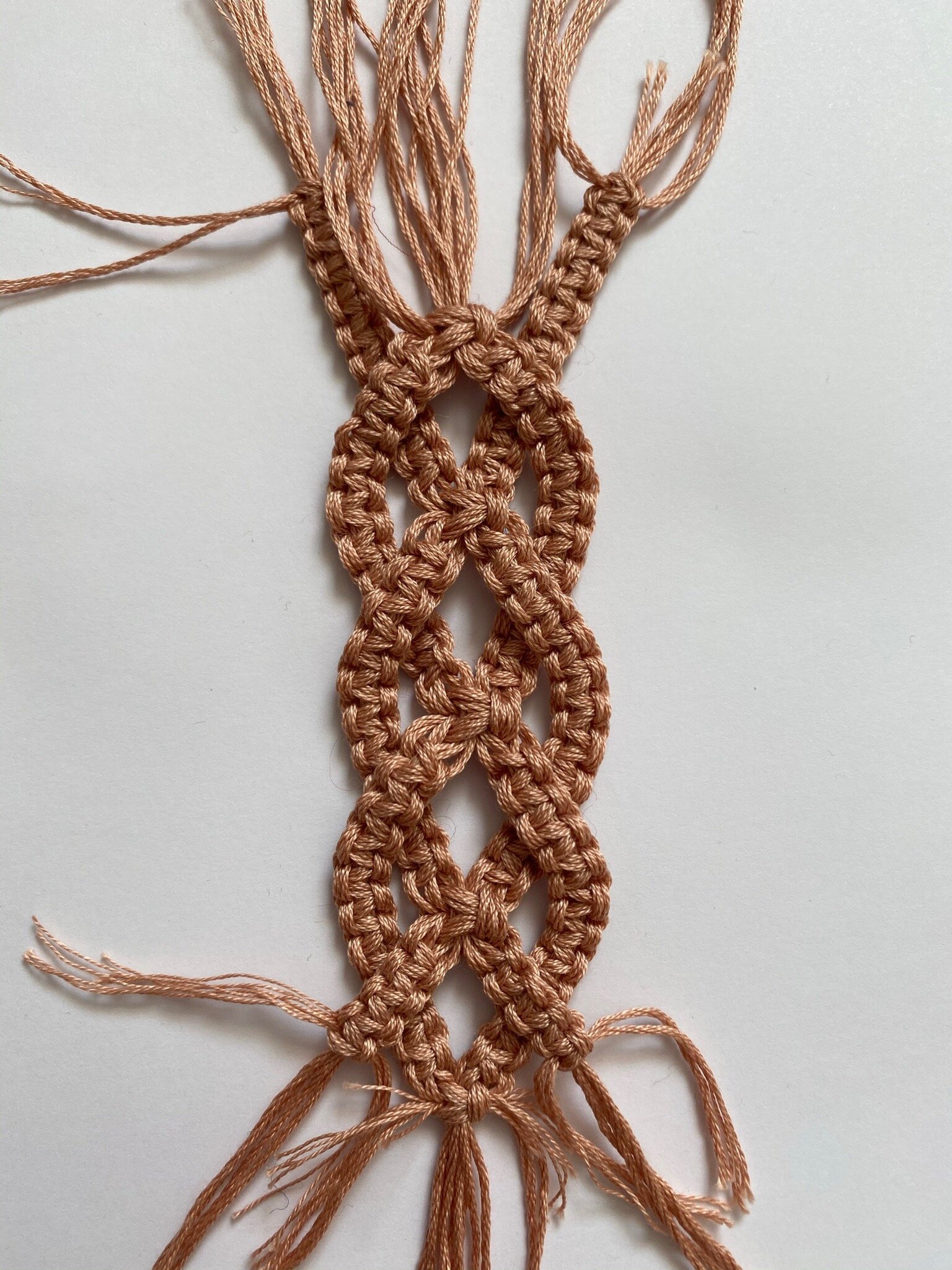 Macrame braid sample for special project 