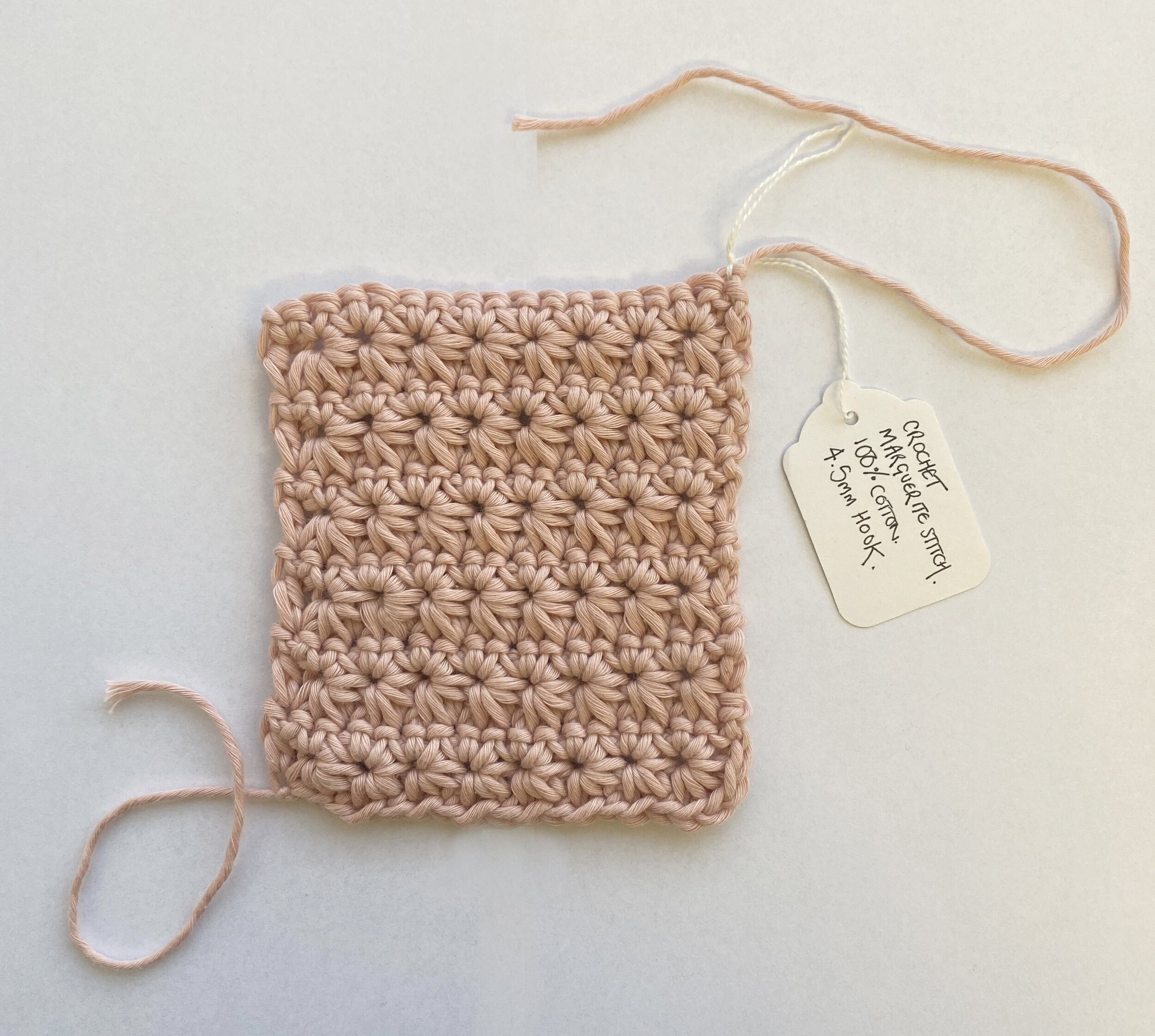  Margarite crochet sample using cotton yarn 