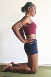 keep low back long.