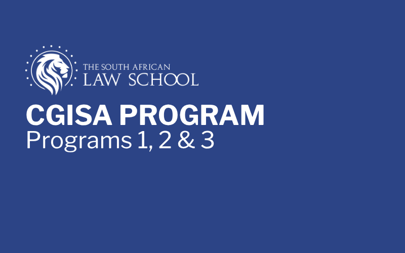 CGISA Programs 1,2 & 3