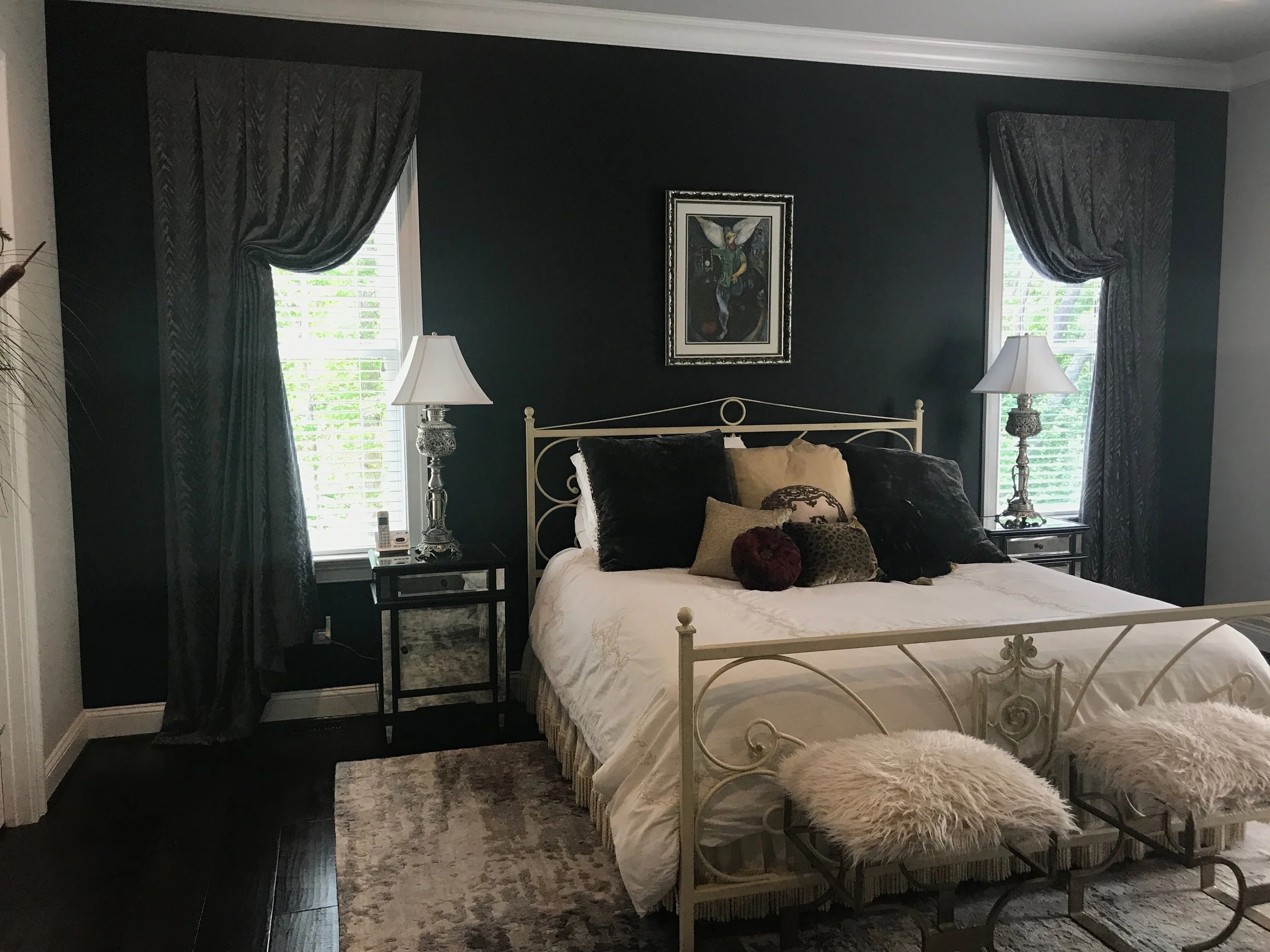 Italian Strung Panels with Inverted Pleats for Kathy Corbet Interiors