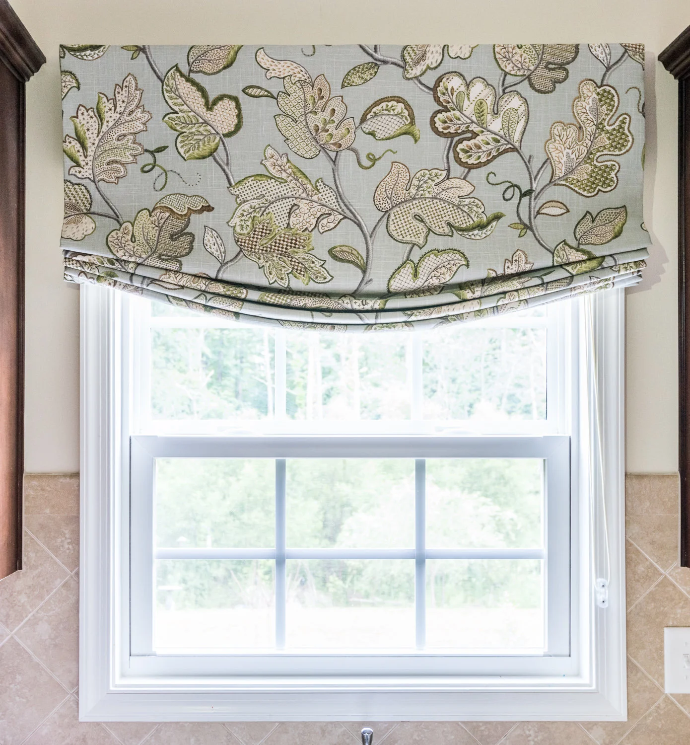 Relaxed Roman Shade for Leah Walder Interiors