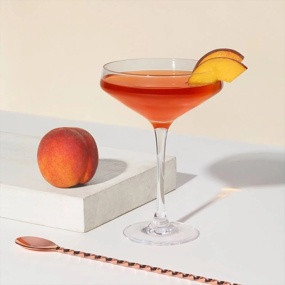 Summer Peach Manhattan