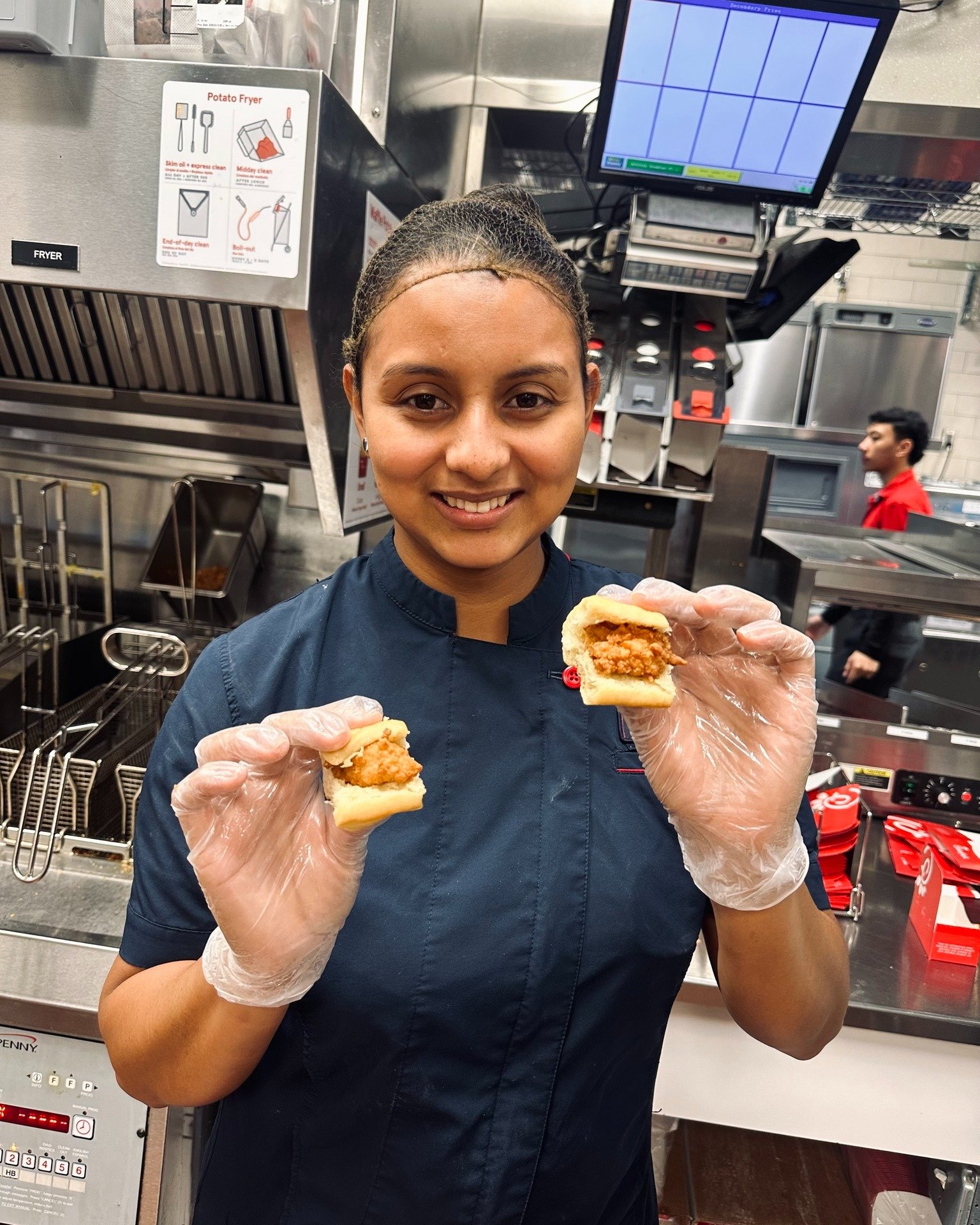 So &quot;mini&quot; reasons to smile. ☺️
Join us for the perfect weekend breakfast with our Chick-n-Minis&reg; 🥰

Serving breakfast 6:30am-10:30am daily. 

#chickfila #chickenforbreakfast #setyouralarm #wakeuptochicken #chickfilabreakfast #chicknmin