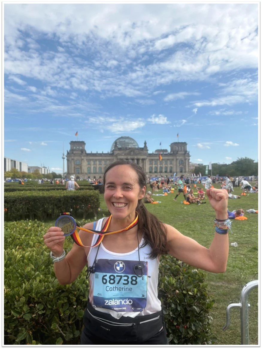 "The marathon was hard today with the heat but I was thinking about this great cause and children and the team to push through it!
It was a wonderful experience." (Catherine from Canada)