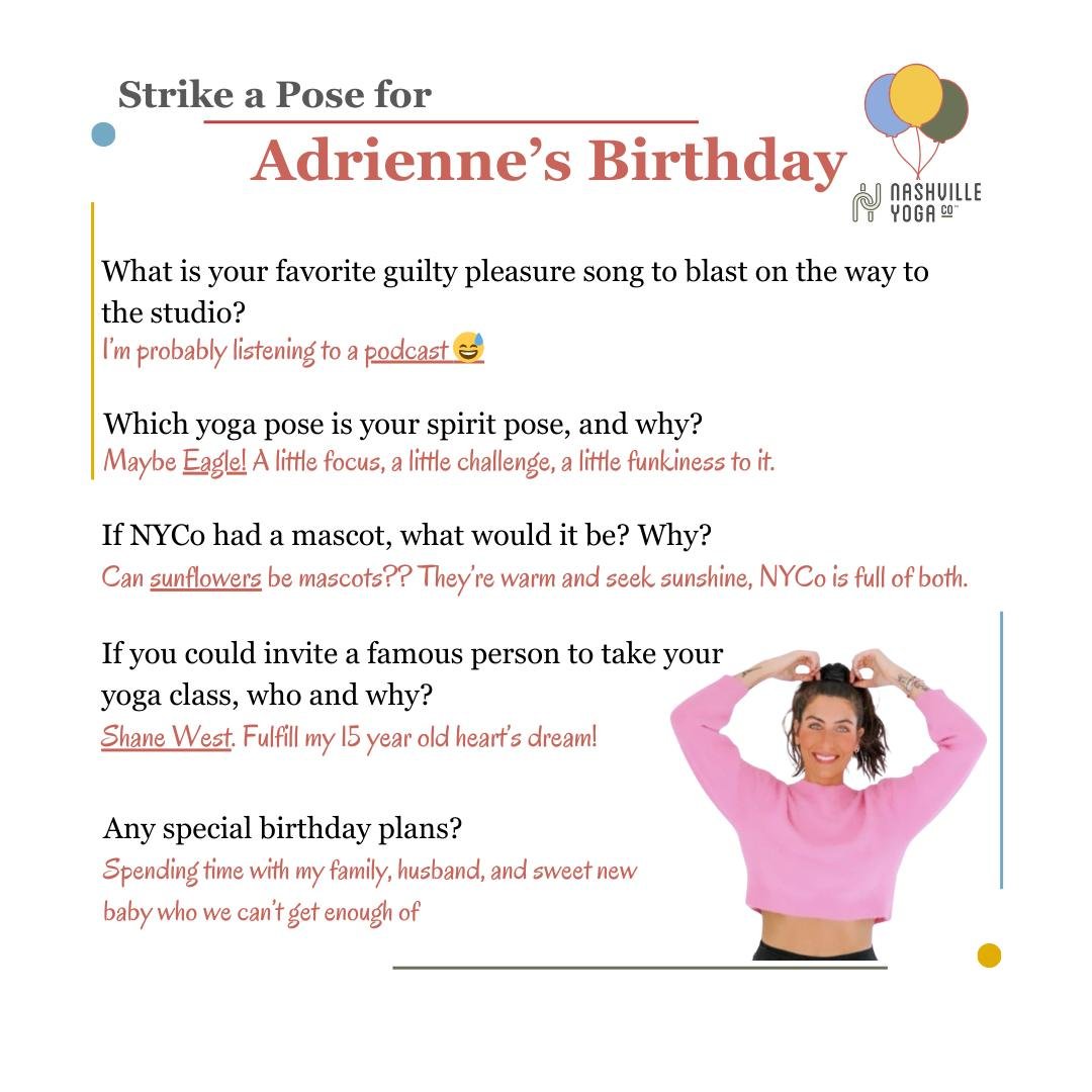 Happy Birthday, Adrienne! 🥳🎈🎂

#whenitsright #sweatyhugs #nashvilleyogaco #nashvilleyoga #nashvilleyogacommunity #nashyogaco #nashvilleyogastudio