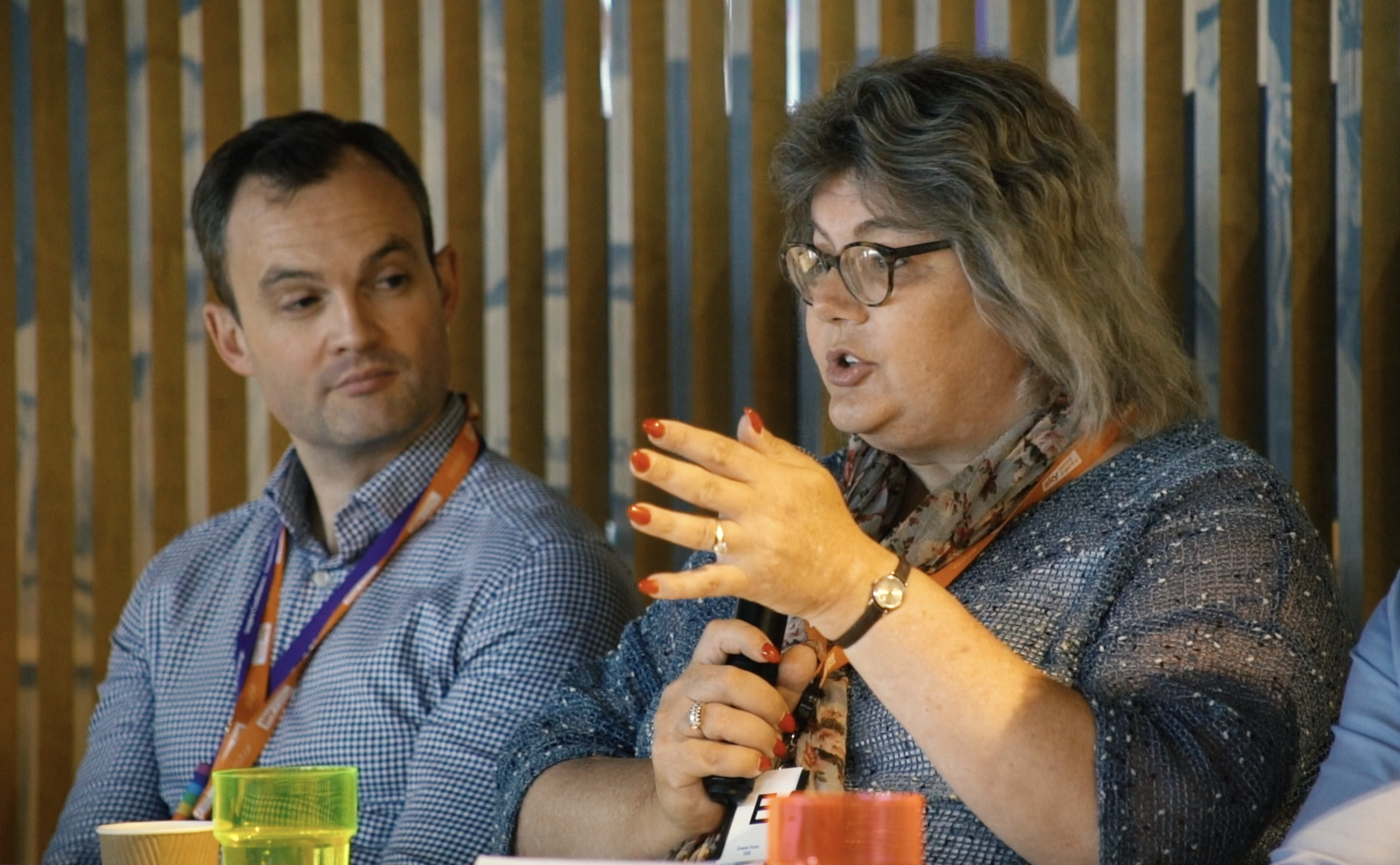 Pride panelists Paul Moffatt and Sue Pascoe