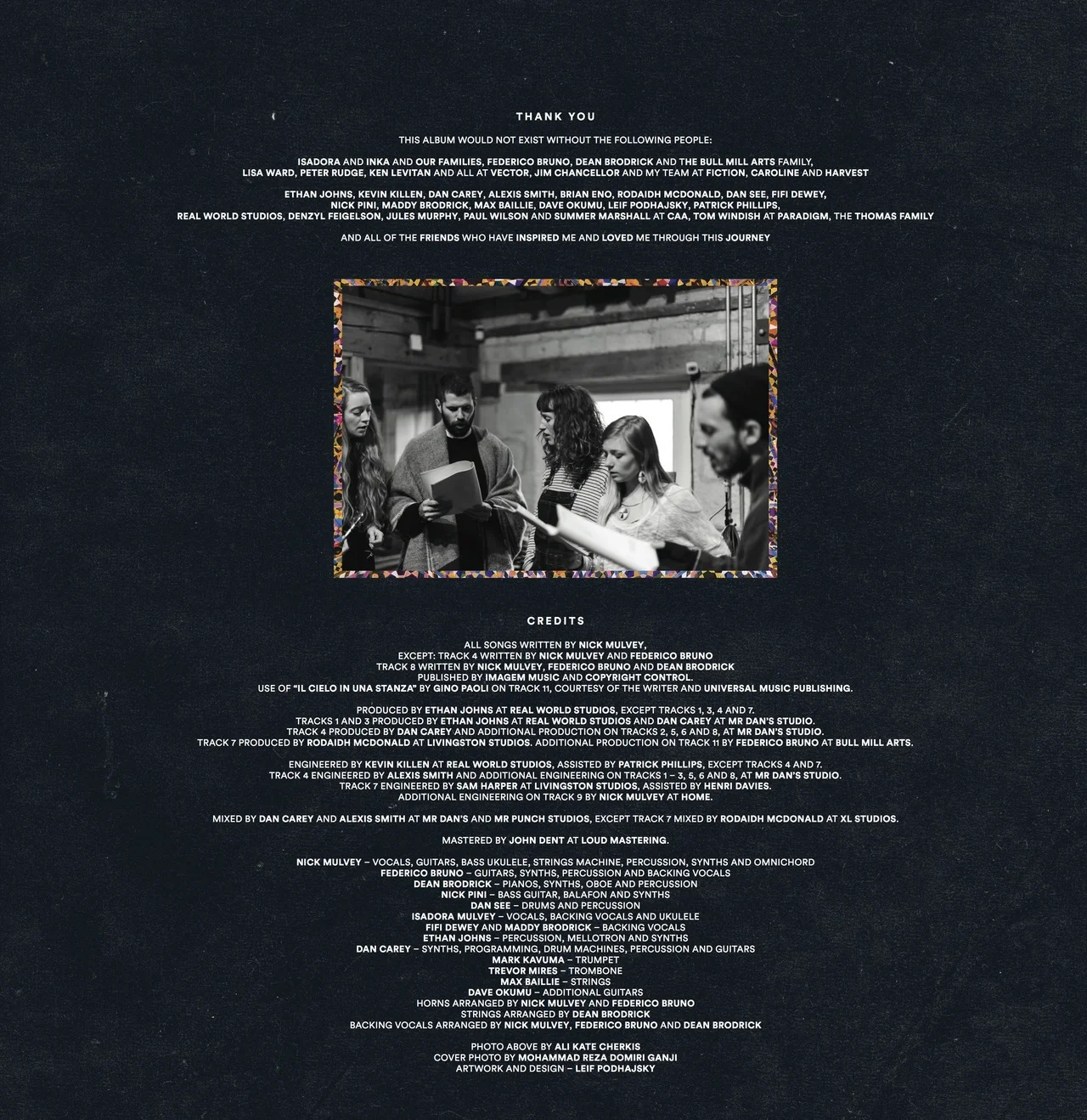 Album Sleeve of Nick Mulvey’s “Wake Up Now”