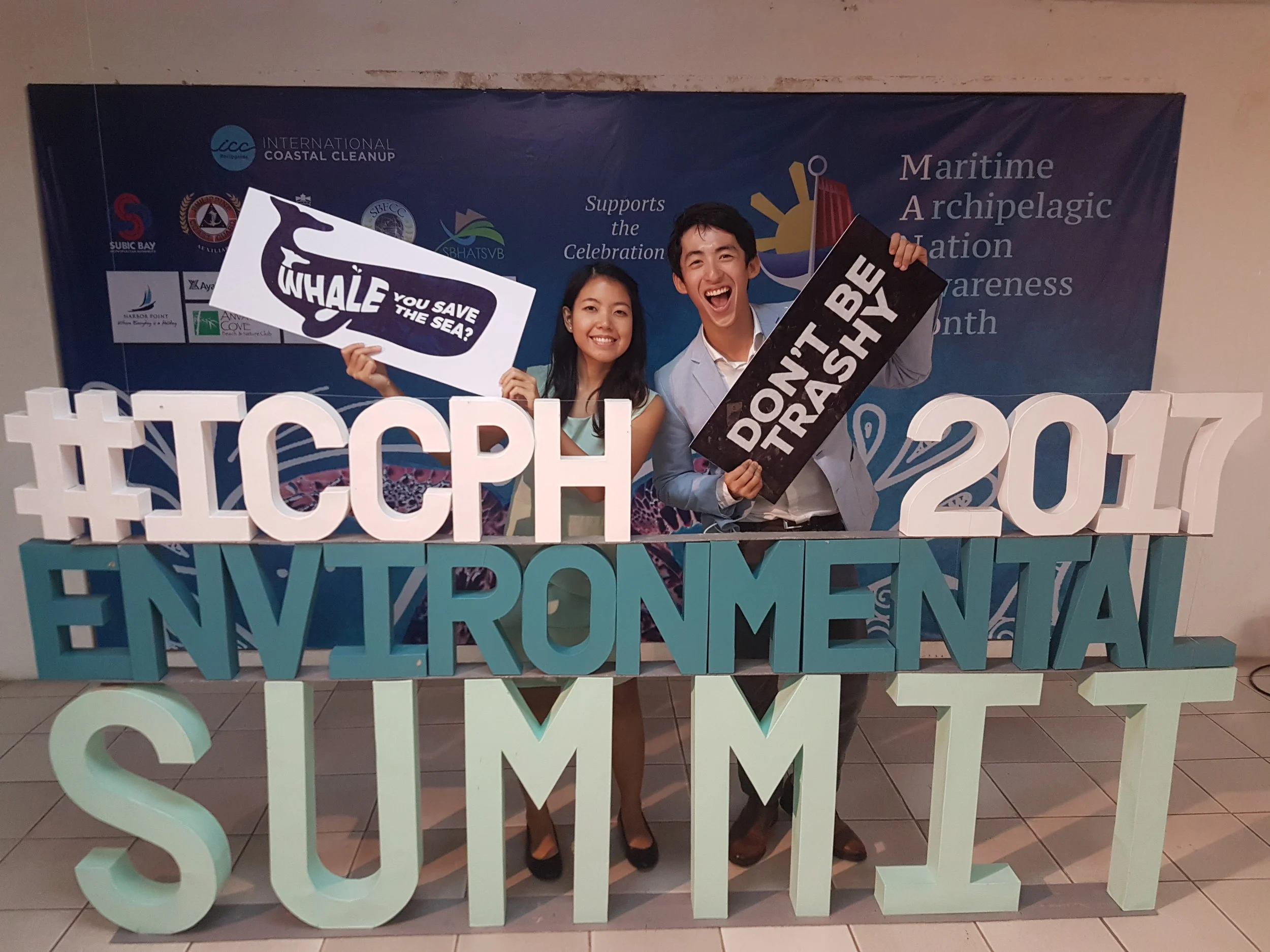 (Left) Gela Petines of Reef Nomads and Batang VIP with (Right) Pocholo Espina of Sip PH