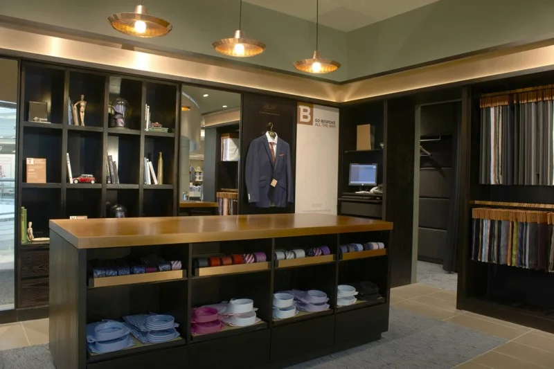 Copper Lights for Moss Bros stores