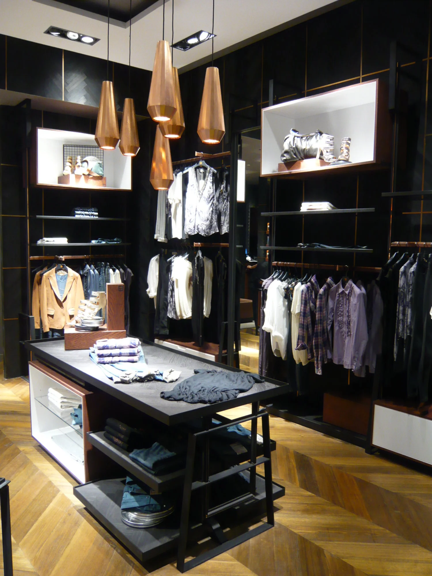 Copper Lights for Hugo Boss stores