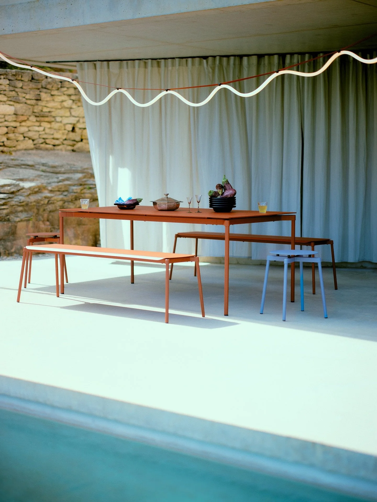 SPLINE light for @petitefriture with end of summer vibes in these moody photos by @pauline_chardin