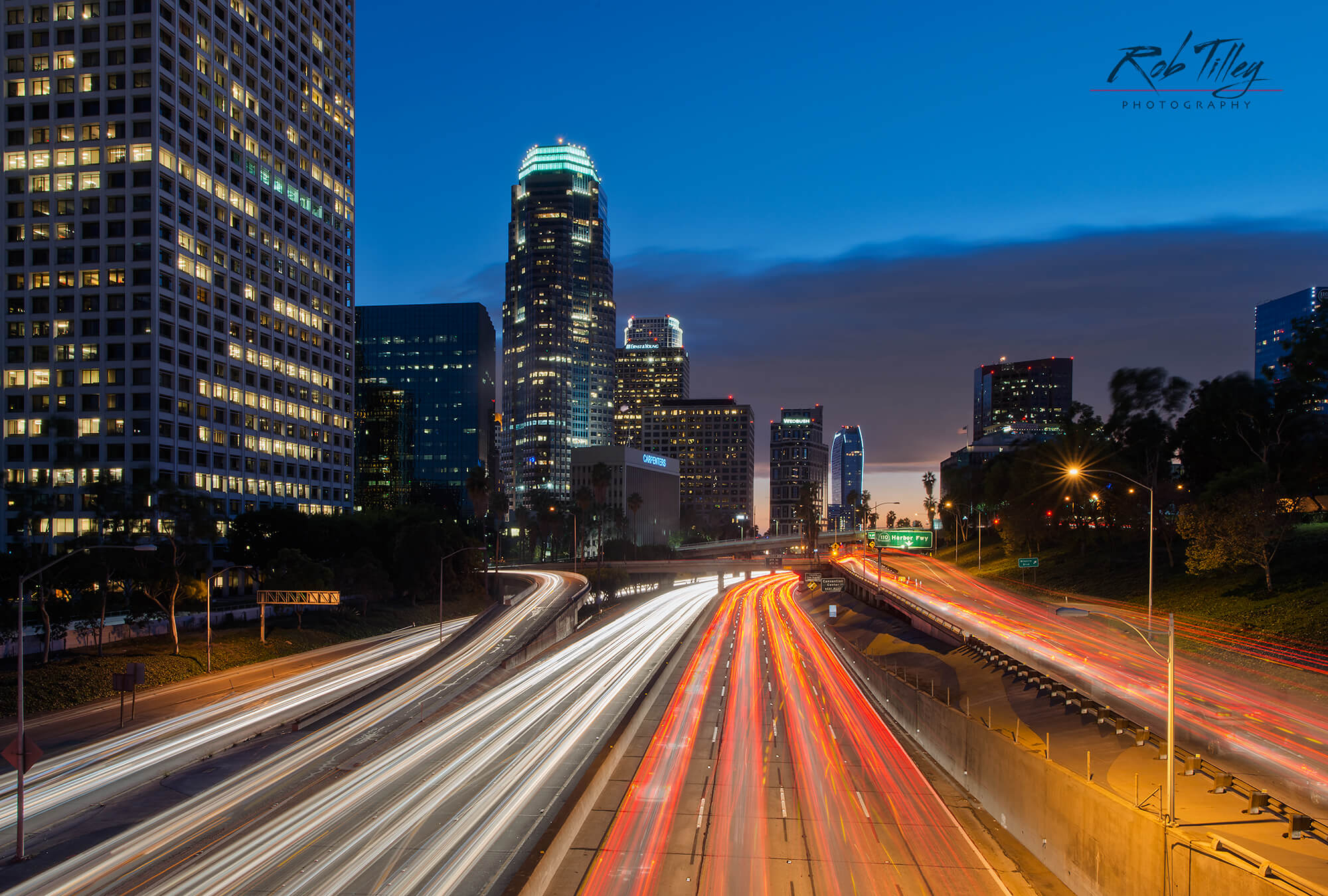 LA Freeway Sunset I