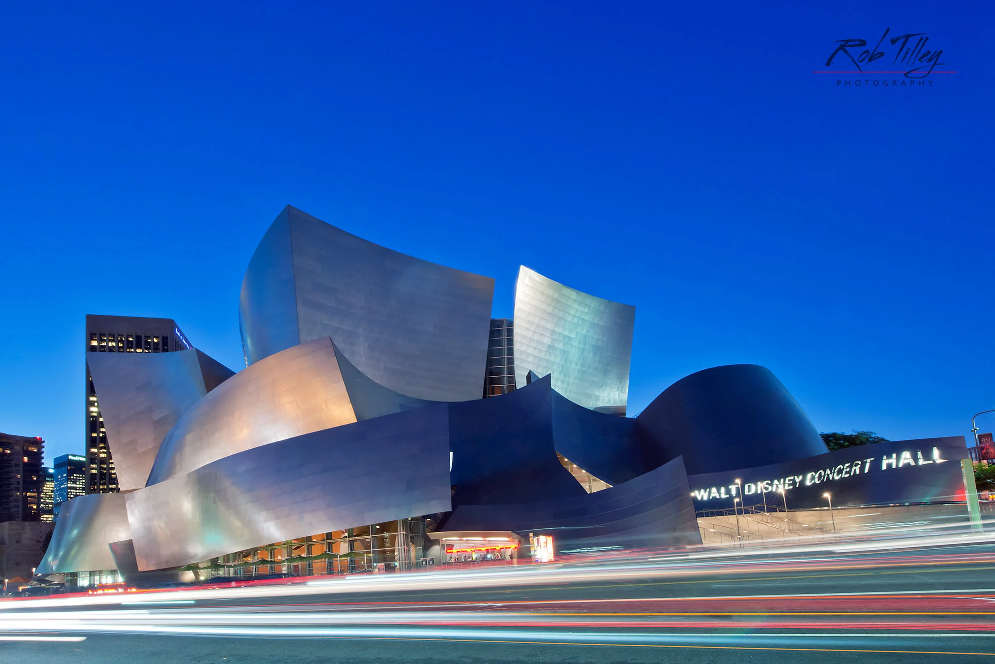 Walt Disney Concert Hall Sunset