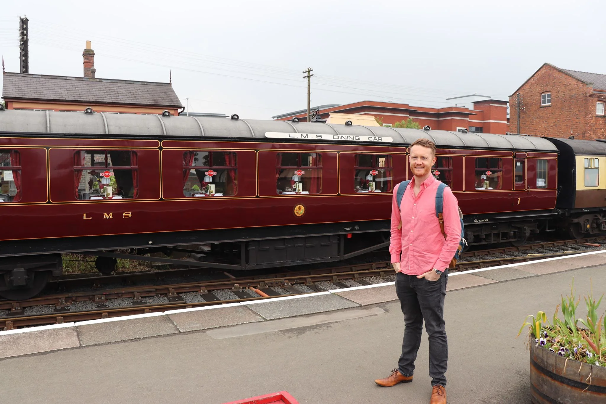 Trying my hardest to contain my excitement. And that's before I've even seen a single locomotive.