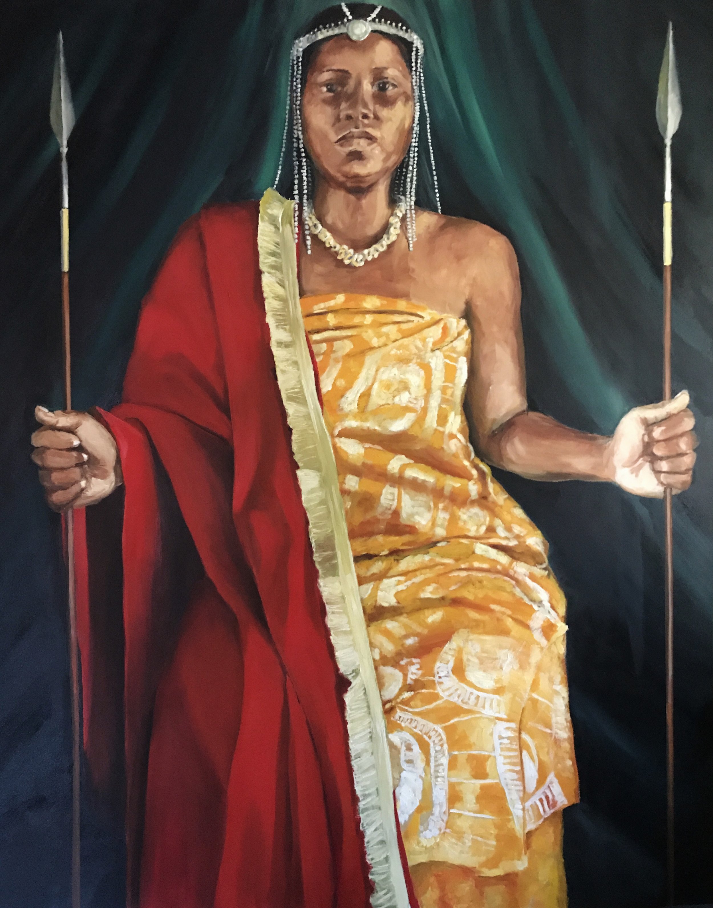 Raven as Queen Llinga of the Congo