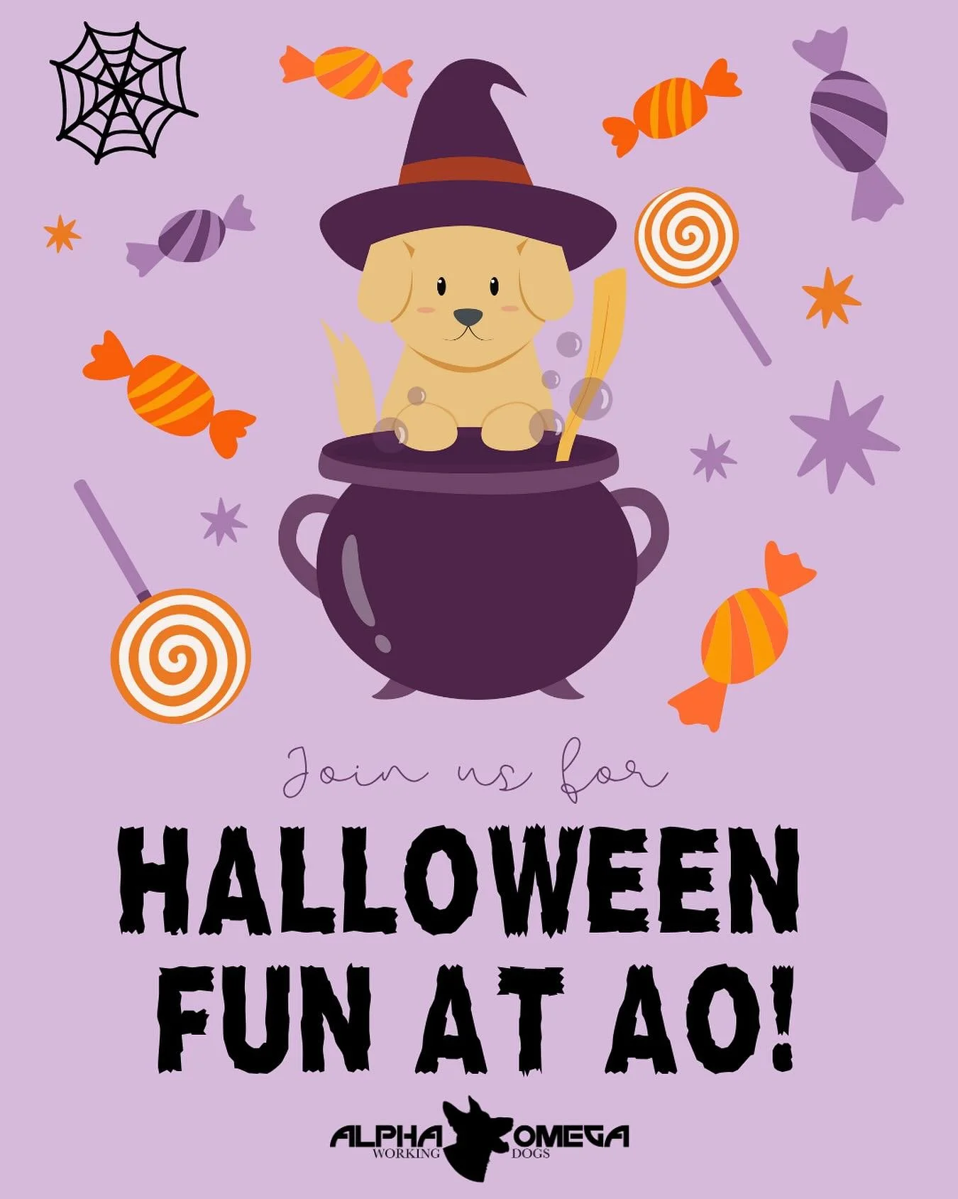🎃 Halloween is almost here — and we can’t wait to celebrate with our AO FAM this Friday! 👻 Get those costumes ready because it’s time for some spooky fun!
🦴 In-class celebration: Bring your pup in costume to class Thursday eveni