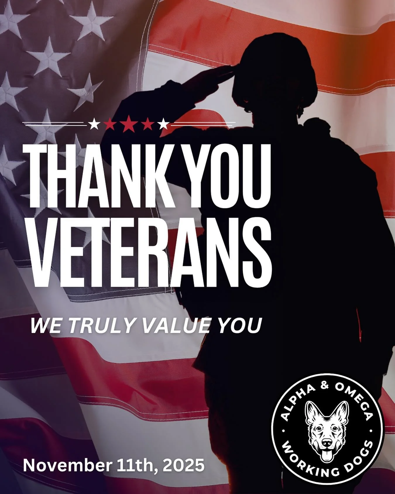 🇺🇸 Honoring Our Veterans 🇺🇸

Today and every day, we thank the brave men and women who have served and sacrificed for our country. Your courage, dedication, and service inspire us all❤️🤍💙

In observance of Veterans Day, our facility will be clo