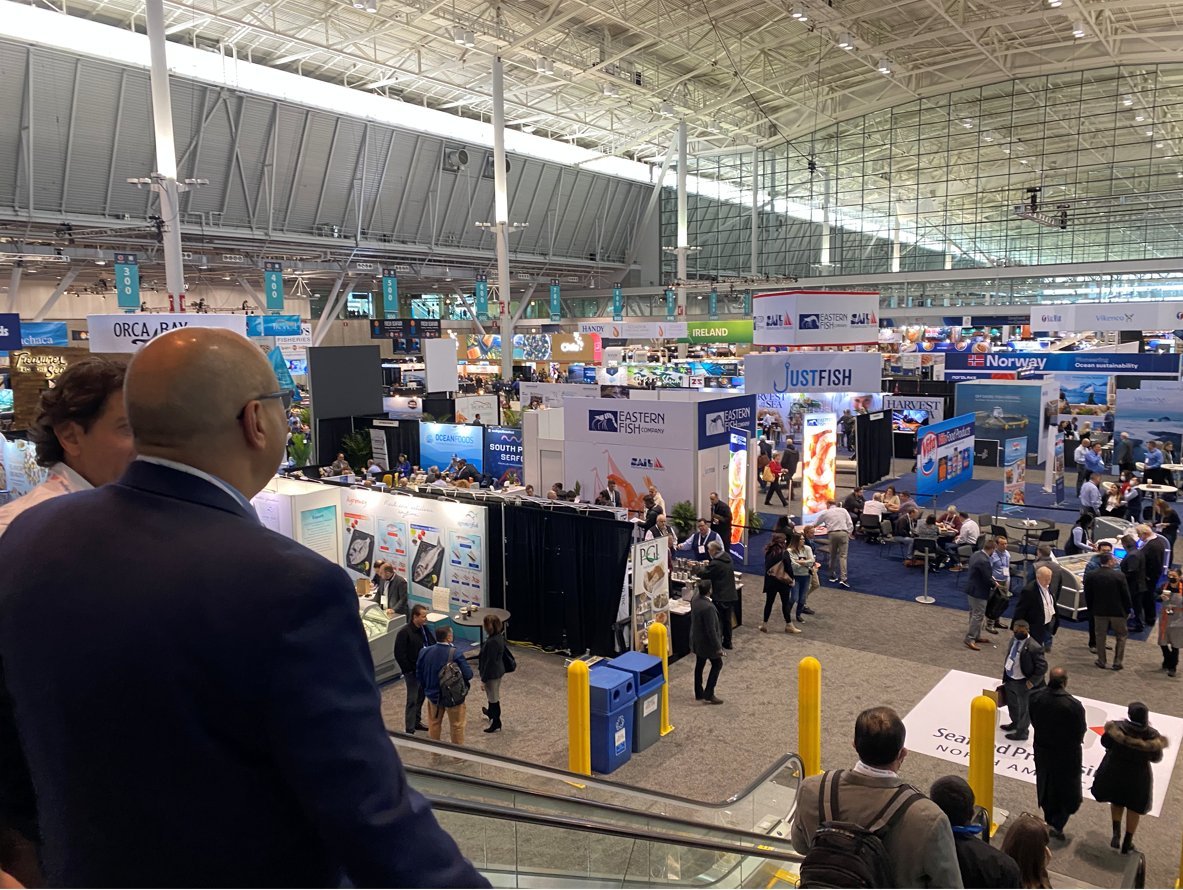 Our team visited and spoke at Seafood Expo North America in Boston this March alongside Marika Azoff from The Good Food Institute and Christopher Chase from SeafoodSource.