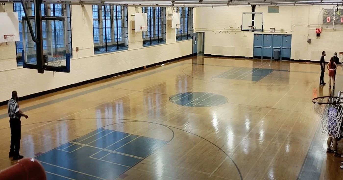 Indoor gym at Julia Richman Education Complex on the Upper East Side