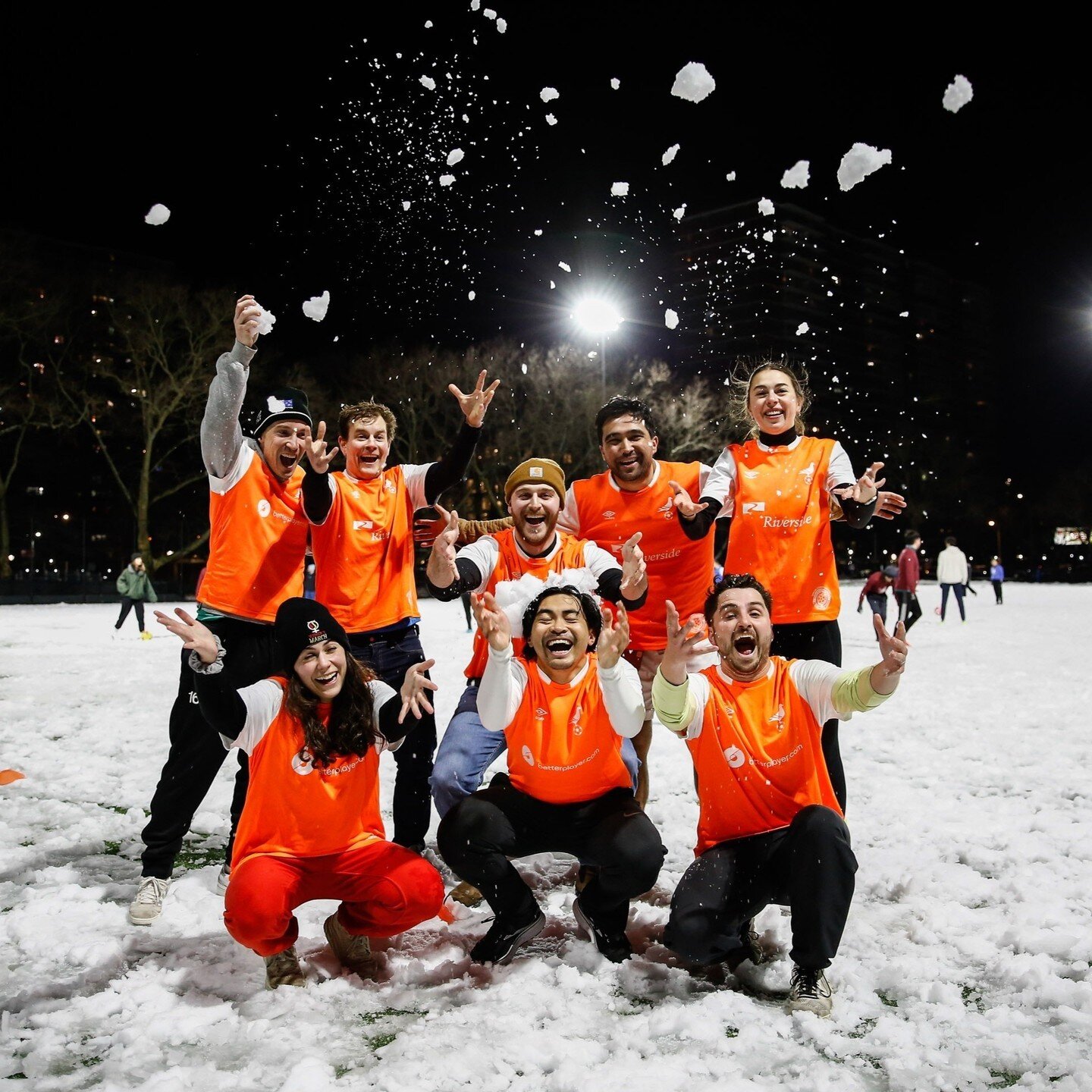 When teams say they don't play in the snow... We say we that's a wrap on one of the best Winter Footy seasons yet ❄️⁠
⁠
#winterteamphoto #snowysnaps #winterwarrior #snowball #nycfooty #footyislife⁠