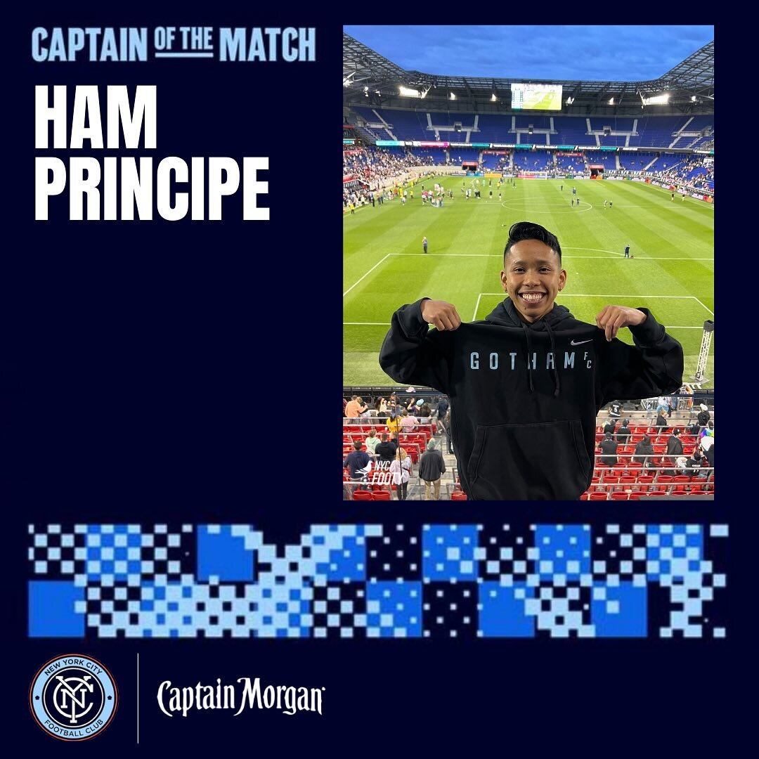 In partnership with @newyorkcityfc and @captainmorganusa, we're introducing today's Captain of the Match: Ham Principe!

Now captain of FA team New Kicks on the Block, Ham first started their Footy career in Nov 2021 through NYC Footy's training part