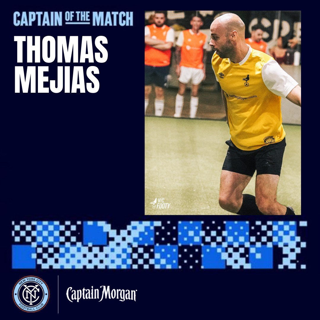 Our Captain of the Match partnership with @newyorkcityfc and @captainmorganusa is designed to honor the NYC Footy captains who embody the beautiful game &mdash; on the pitch and off the pitch. Today&rsquo;s gold-star nomination, Thomas Mejias, fits t