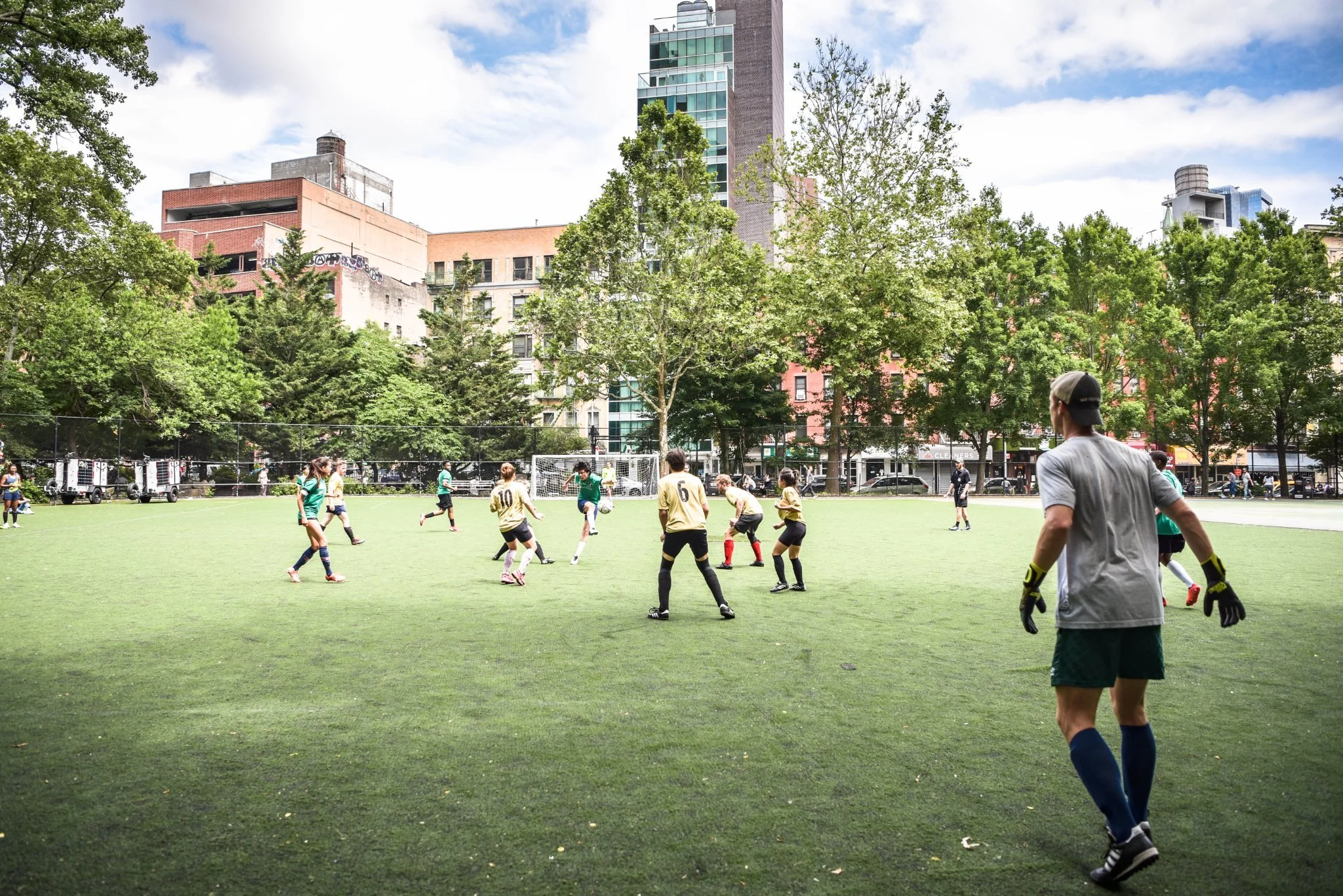 Soccer at Columbus Park in Chinatown