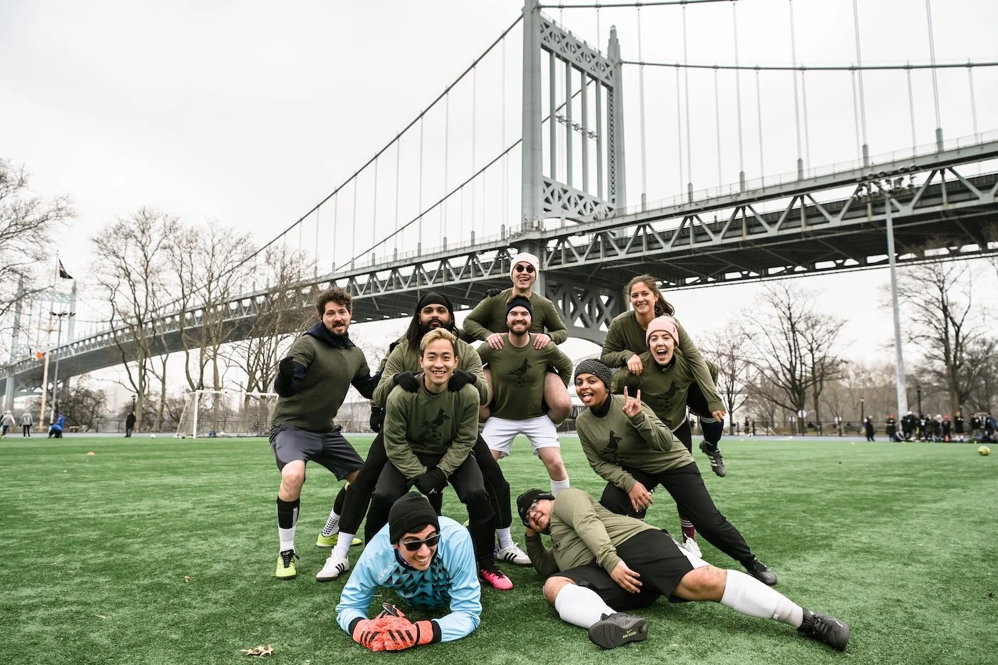 NYC Footy Players Astoria Park Turf Field