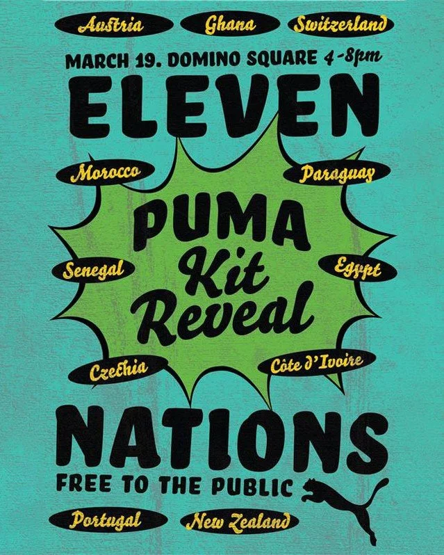 ⚽️ HAPPENING NOW AT 📍 @DominoPark ⚽️ 

@nycfootyofficial is partnering with @puma.usa for an unforgettable 11 nations Kit Reveal tournament and block party at Domino Square 👕

Stop by tonight!