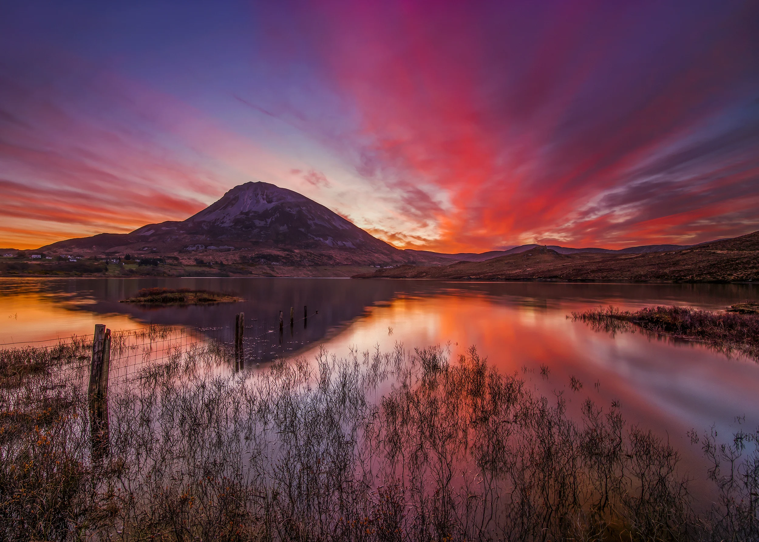 Under th Blood Red Sky, Mount Errigal, Donegal