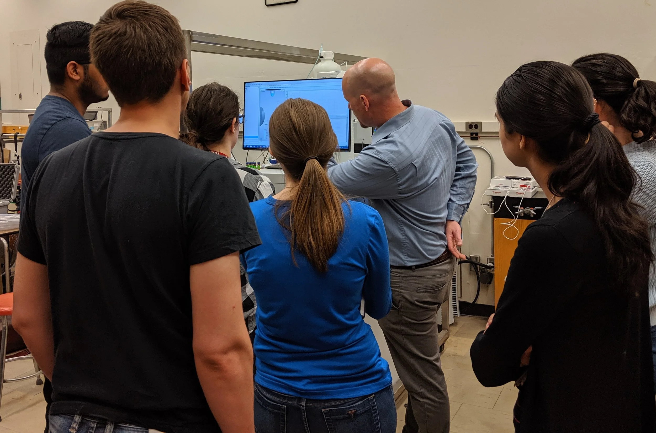 The group being trained on our new IC-MS