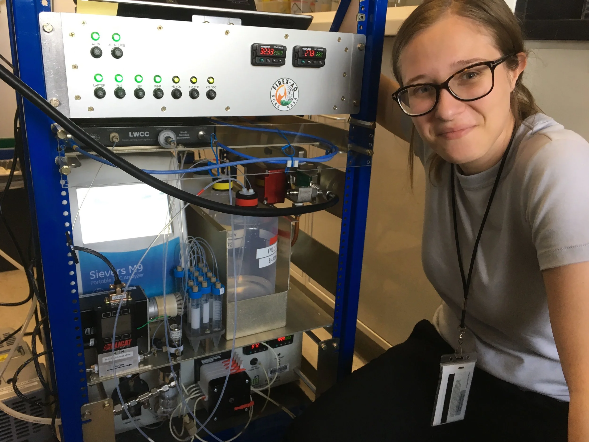 Lisa with brown carbon PiLS for FIREX-AQ, July 2019