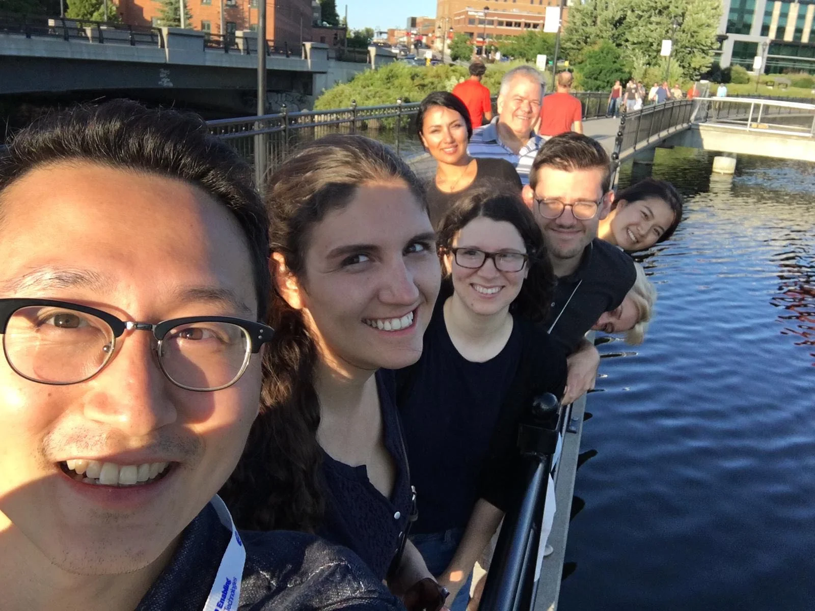 Jessica and other YorkU students explore Sherbrooke during the conference