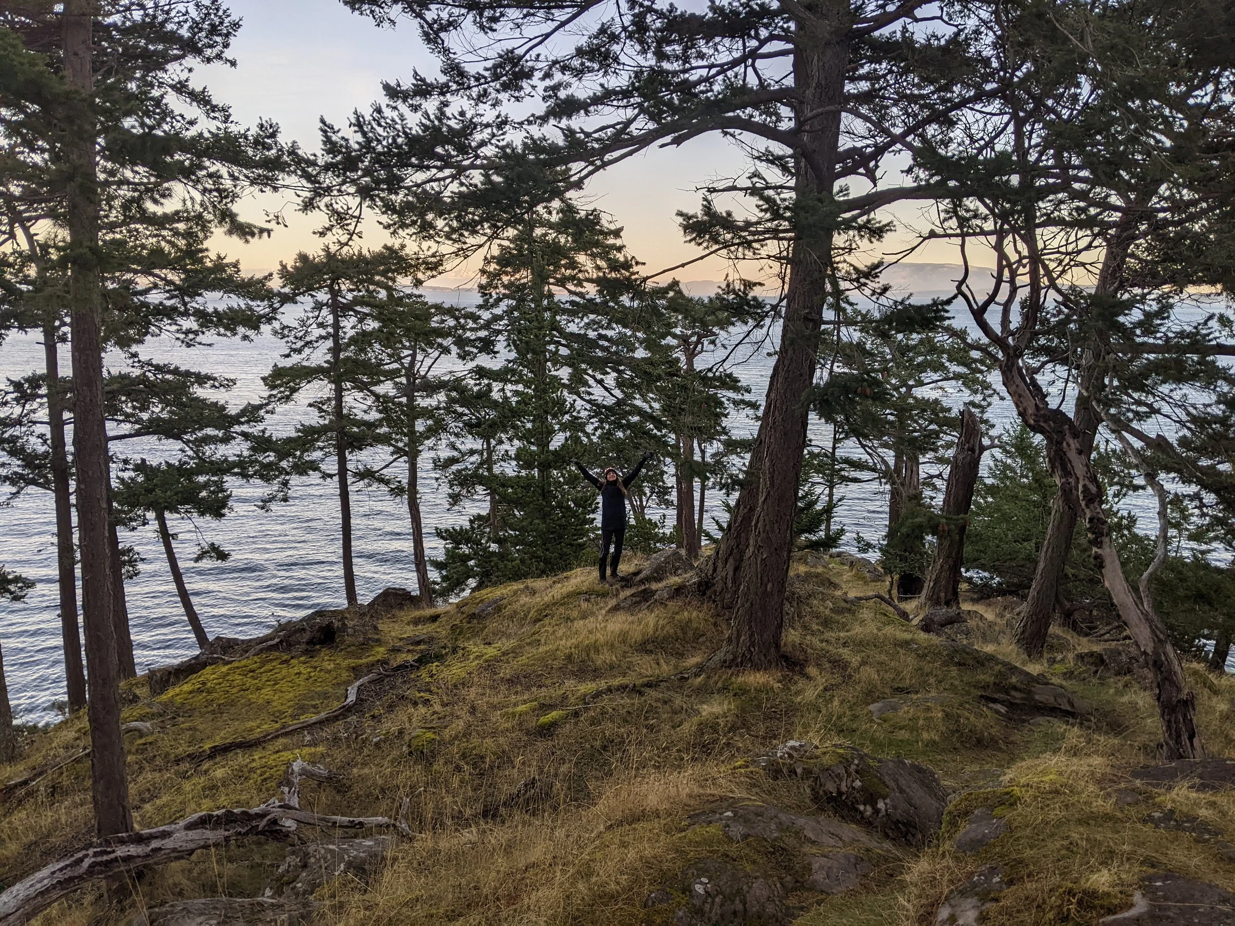  Alessia enjoying down time on Saturna Island, BC December 2022 