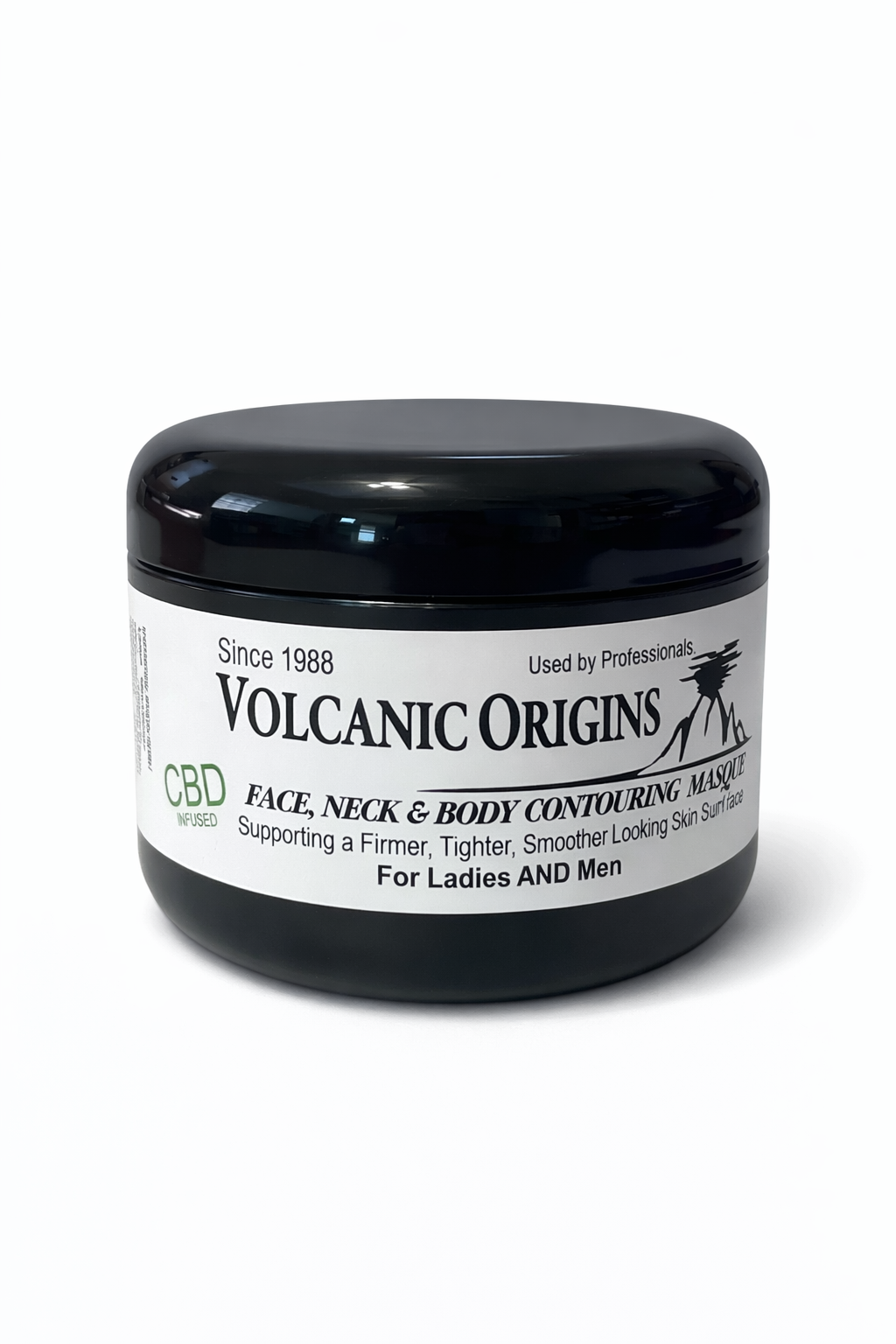 Volcanic Ash Face & Body Masque with CBD - 10 oz, 6 units