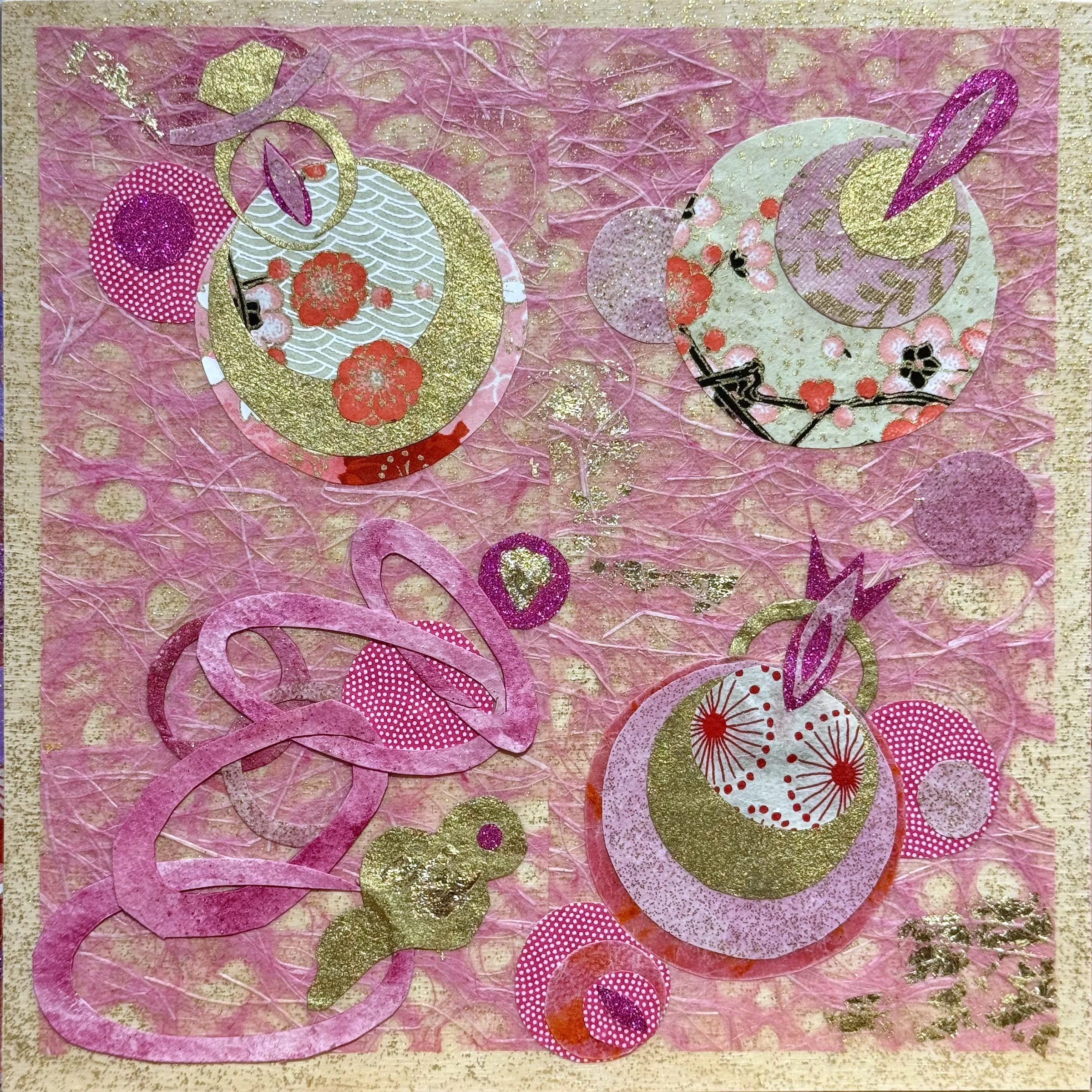Pink and Gold Angel Bubbles