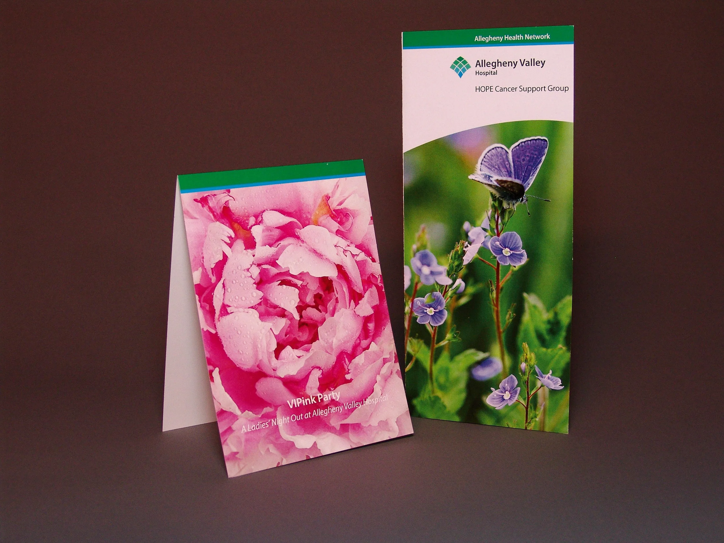  Brochures for a nursing event and patient services. 