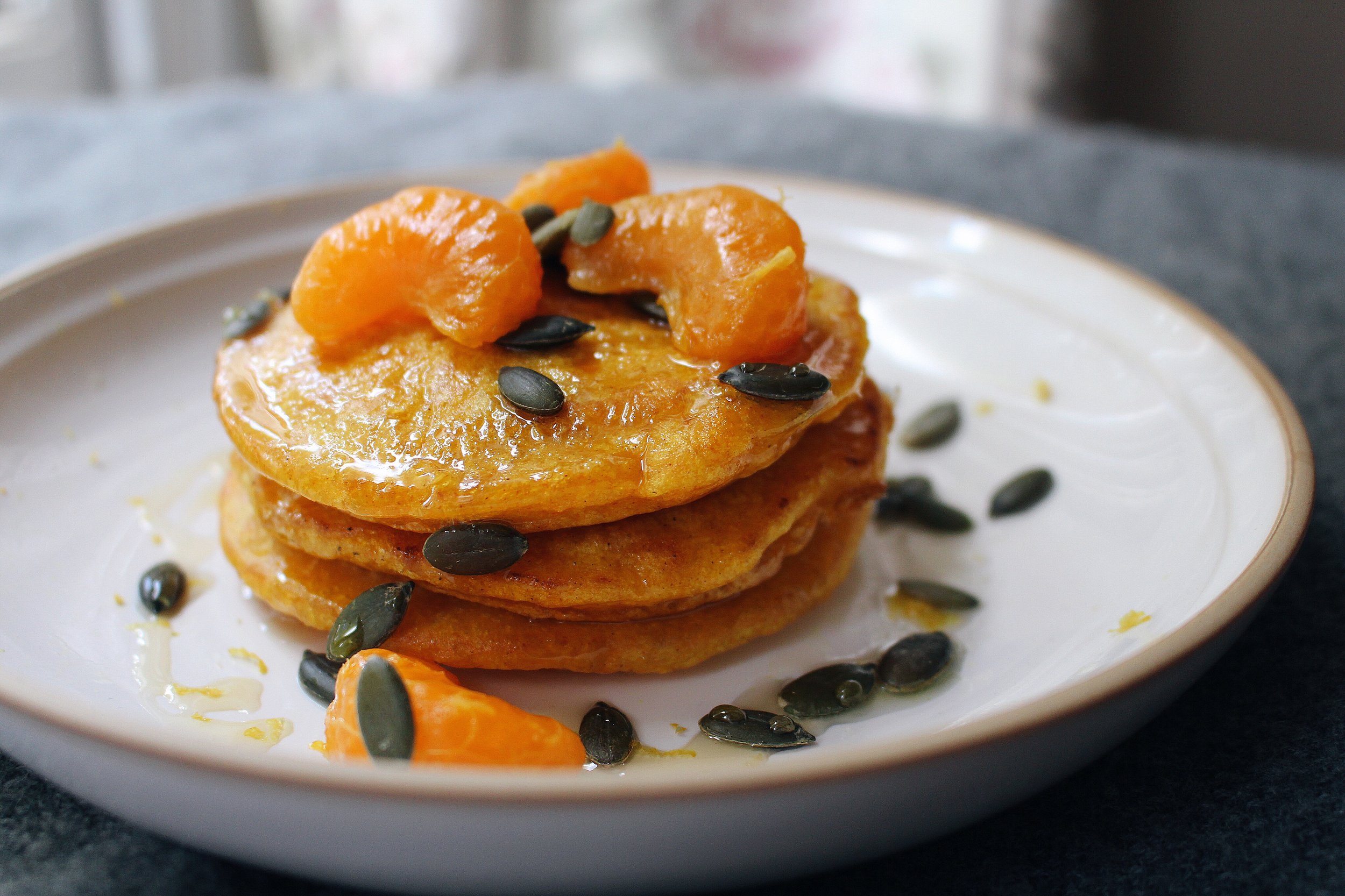 Turmeric & Butternut Squash Pancakes (GF, Vegetarian)