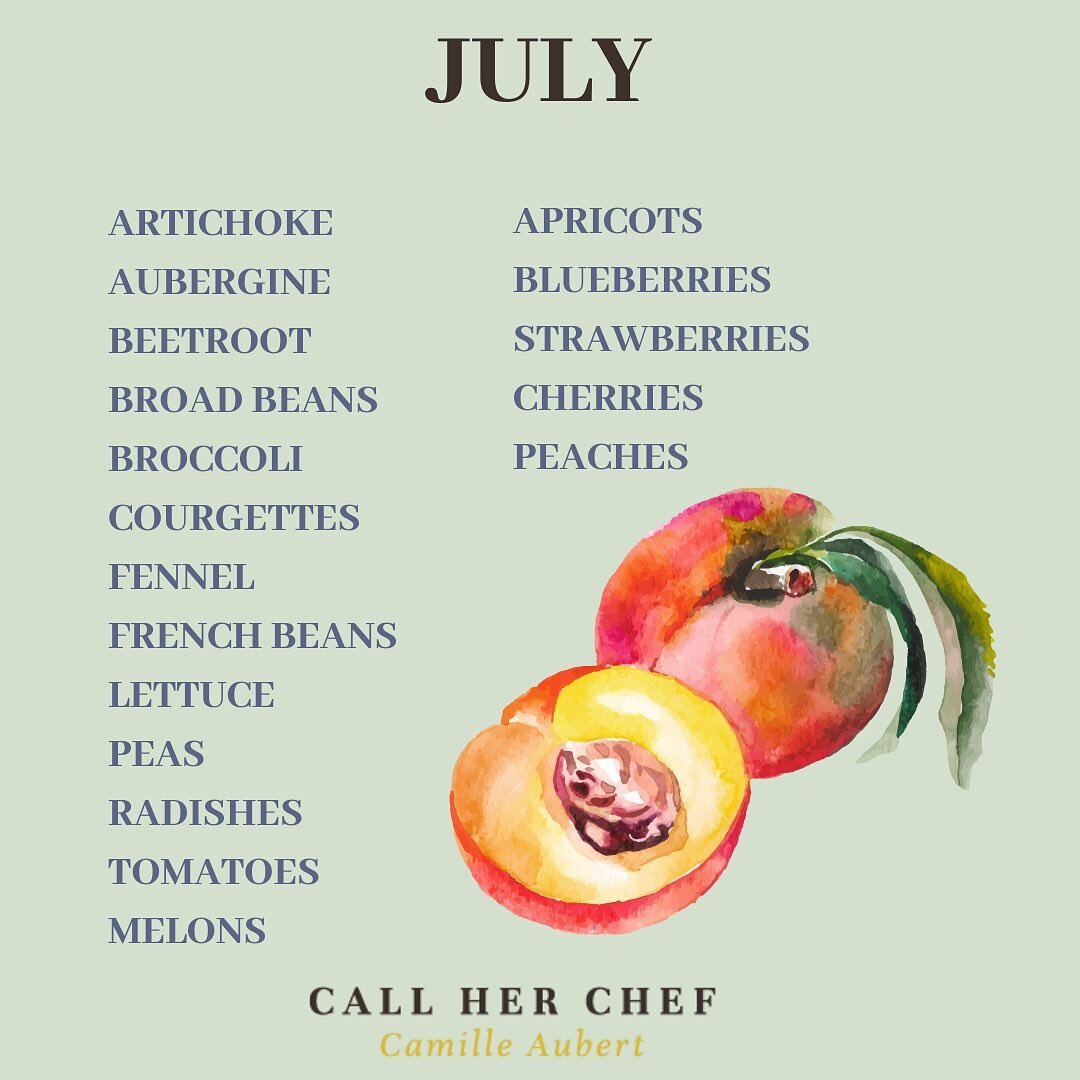 Your July Food Calendar 🍑😍 is up on my feed! Save for seasonal cooking and recipe ideas! I am all about the melons, tomatoes, peaches and cherries 🍈🍅🍑🍒 what about you? 

#foodcalendar #seasonaleating #seasonalcooking #july #eattheseasons #eatwe