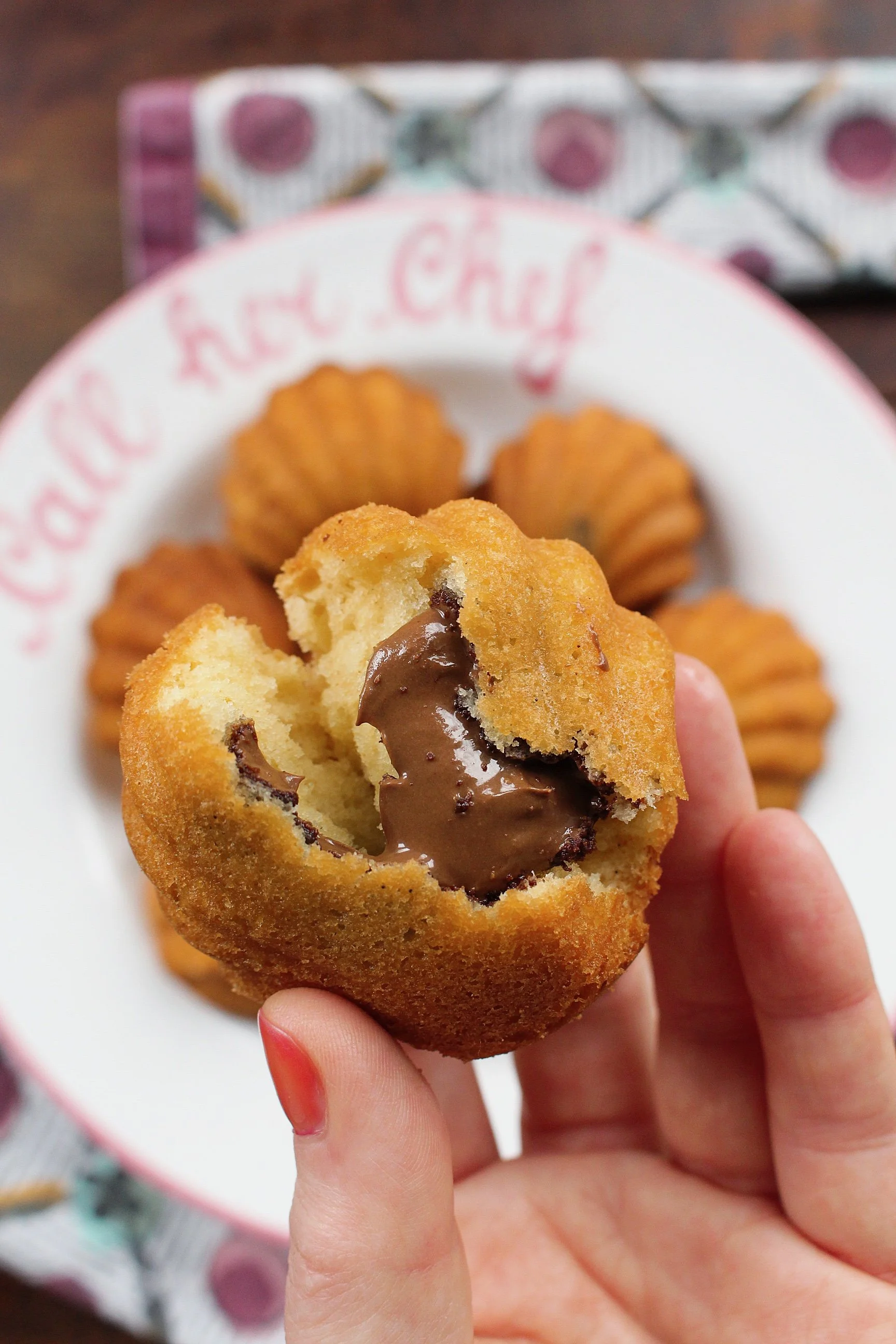 CHOCOLATE STUFFED MADELEINES