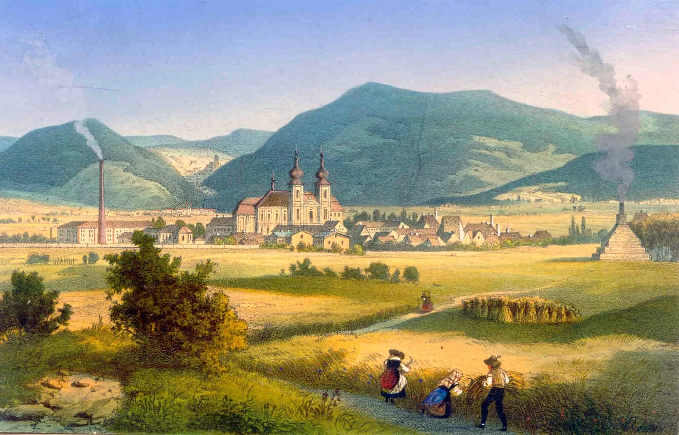 Dux, raffigurata all'epoca del Casanova
