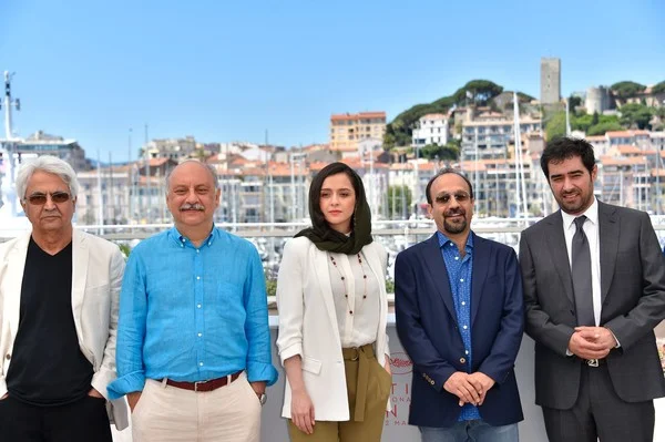 Il cast di Forushande (Il Cliente) al festival del cinema di Cannes (2016)