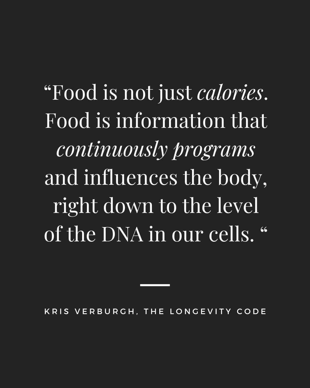 There is so much new research to back the science of longevity.⁠
⁠
One of my favorite reads about this is &quot;The Longevity Code&quot; by Kris Verburgh. Verburgh explores the science behind aging and offers insights into how we can potentially exte