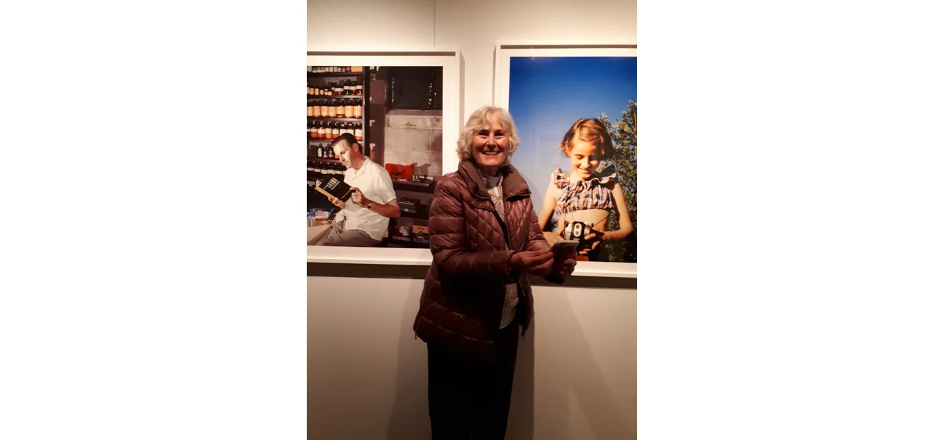 Photographie de Frances Lawrence Edse en visite au Musée McCord, samedi le 17 mai 2018