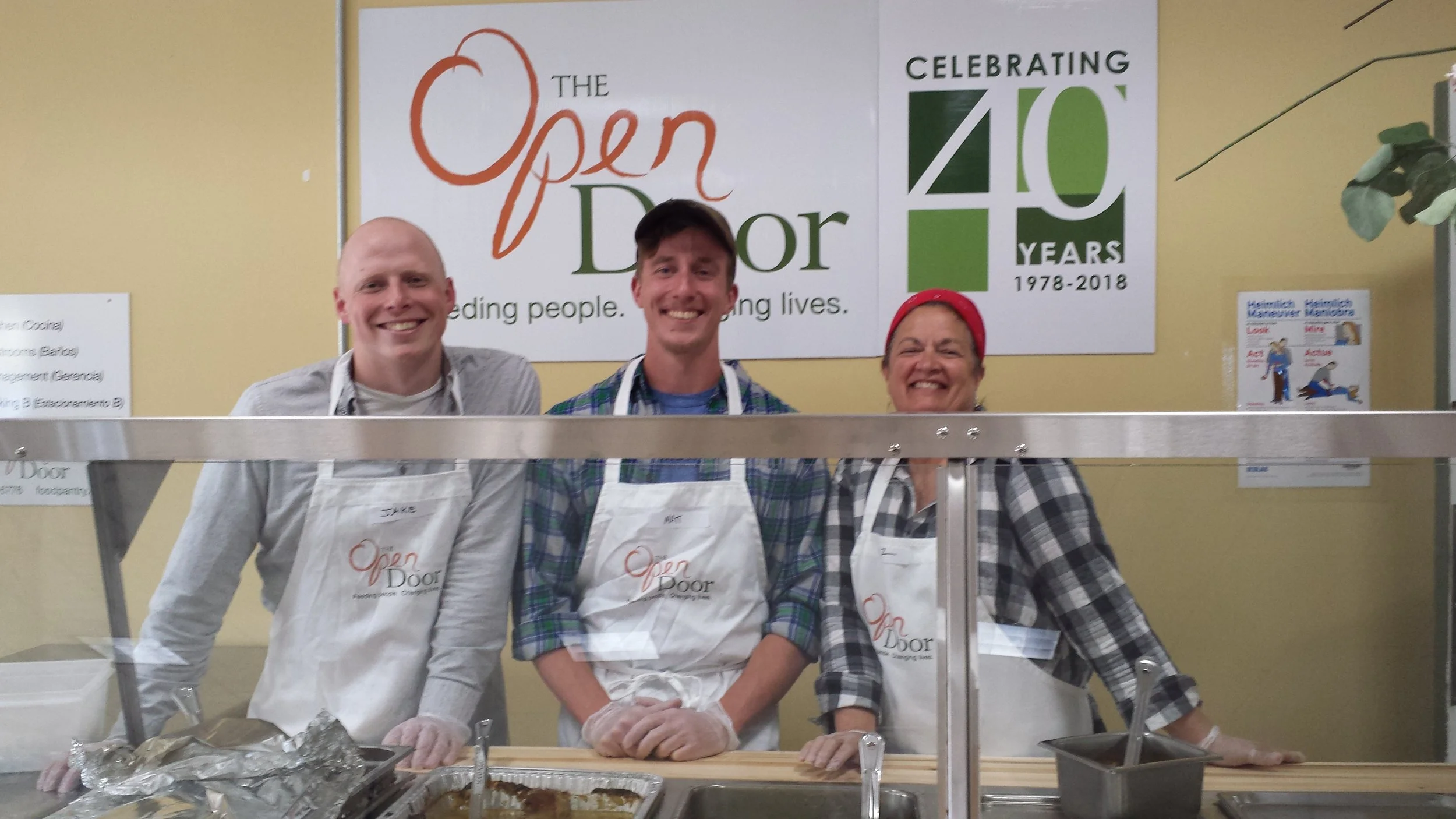 Serve with us at The Open Door November 18