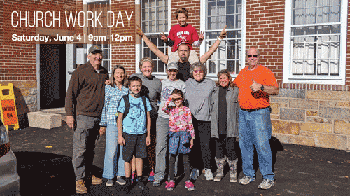 Church Work Day June 4