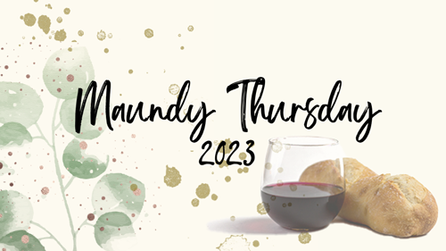 Signup for childcare during the 2023 Maundy Thursday dinner
