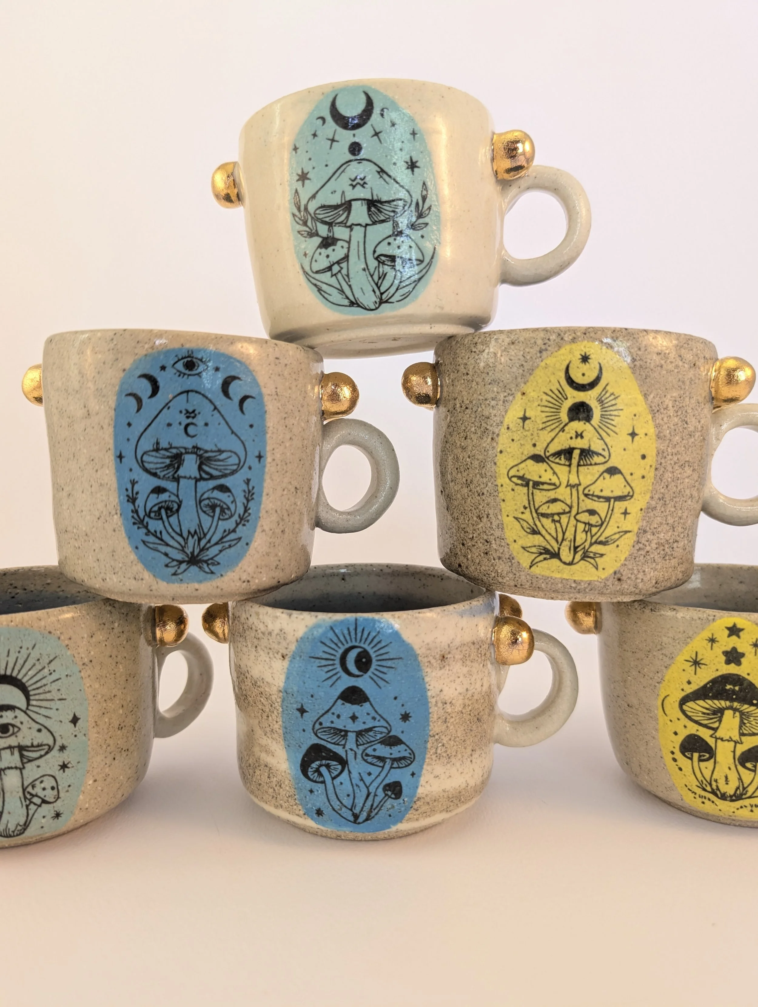 Mushroom Ceremony Cups