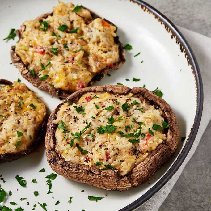 Grilled Stuffed Portobellos